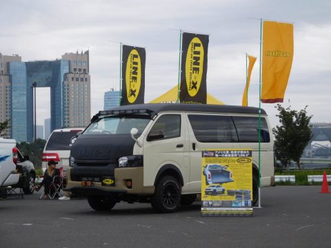 カラーマスター2016　EAST@お台場　LINE-Xデモカー≪ハイエース≫で参加してきました♪！